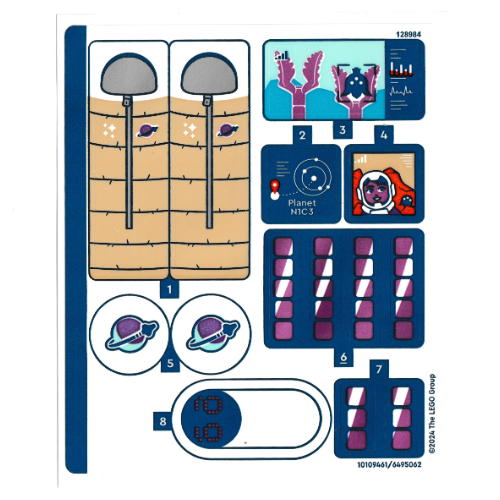 Lego Sticker Sheet for Set 42602-1 / [No Color/Any Color]