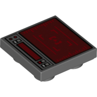 Lego Tile Special 2 x 2 Inverted with Digital Screen Print
