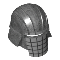 Lego Helmet Knights of Ren, Silver Mouth Grille / Pearl Titanium