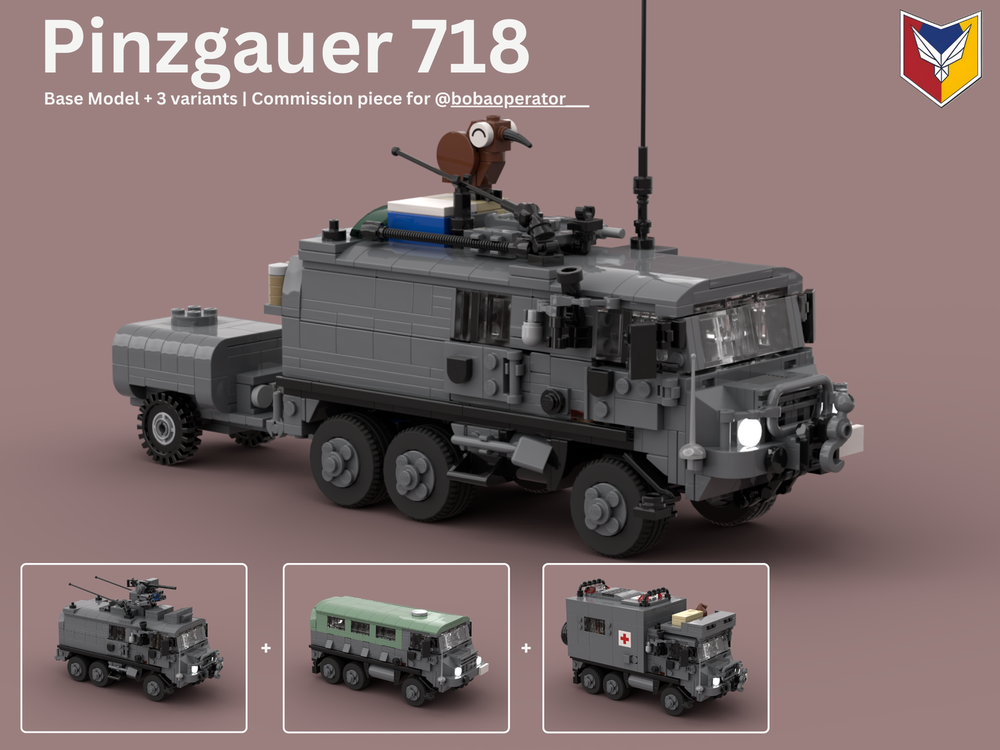 Lego (LEGACY) Pinzgauer 718 6x6 | Base Model + Variants