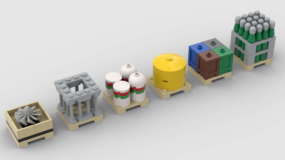 Lego Pallets with freight (4x4)