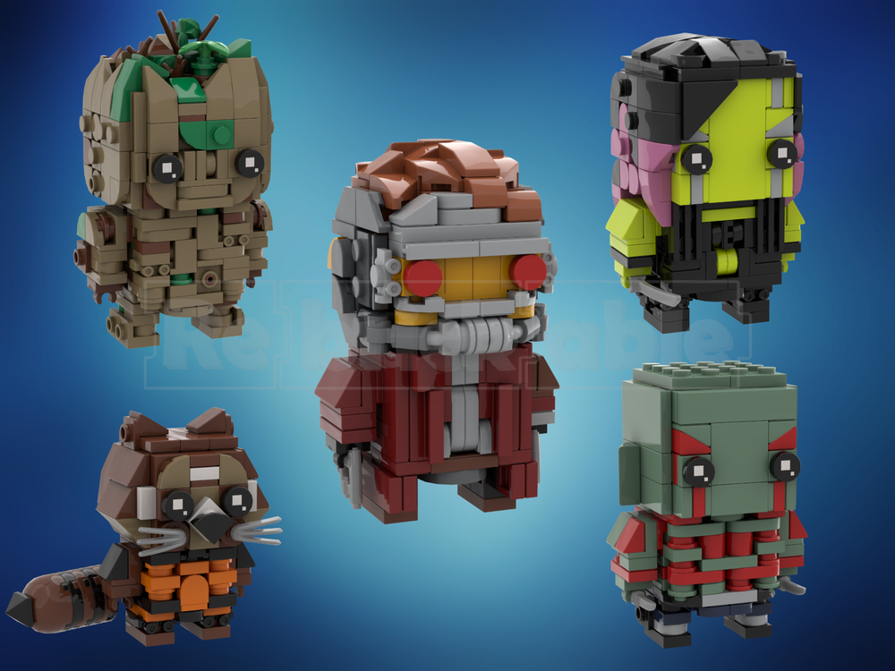 Lego Guardians of the Galaxy Brickheadz BUNDLE