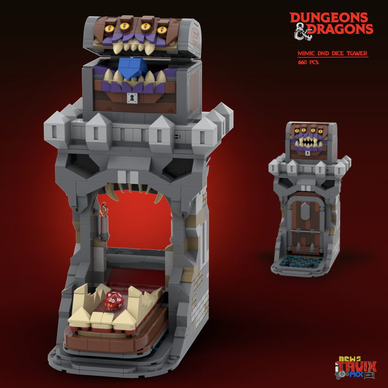 Lego Mimic DnD Dice Tower