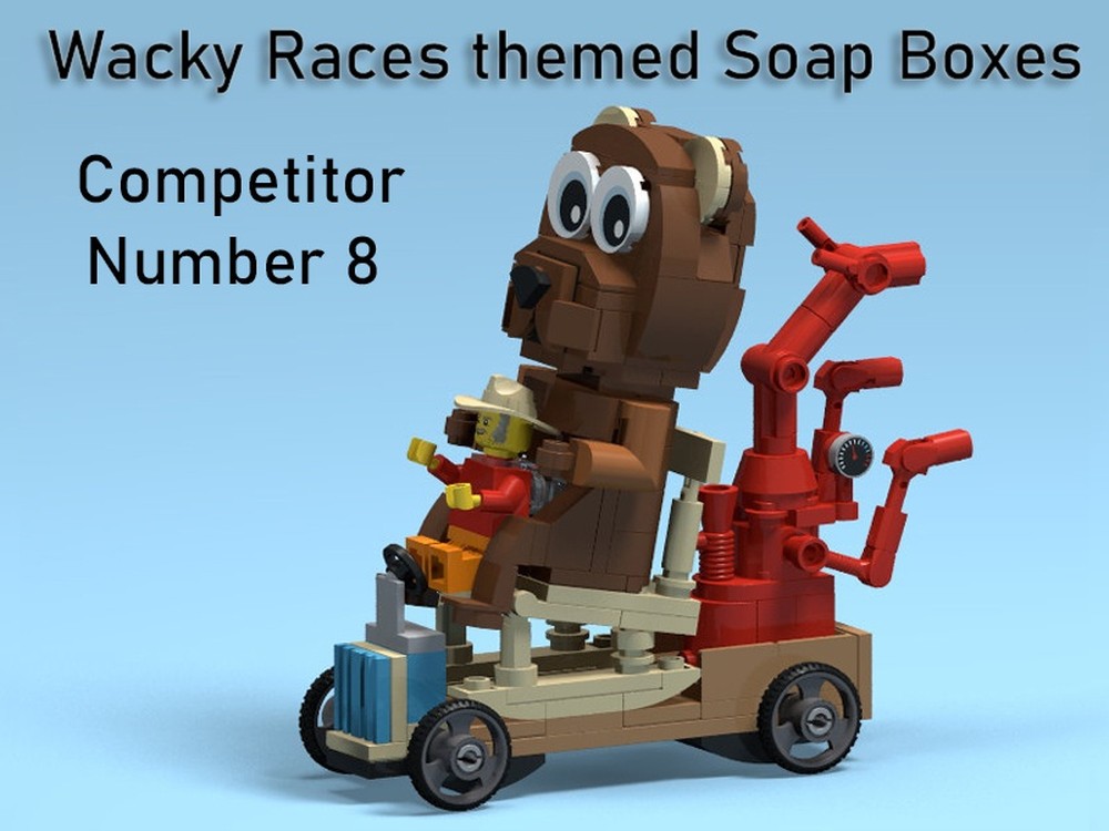 Lego Wacky Races themed soap box 8