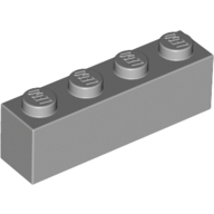 Lego Brick 1 x 4 / Light Bluish Gray