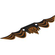 Lego Banner, Black Background, Orange Streamer, Pumpkin Print / [No Color/Any Color]