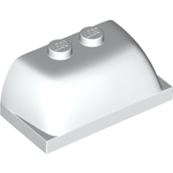 Lego Windscreen 2 x 4 x 1 1/3 [Plain] / White