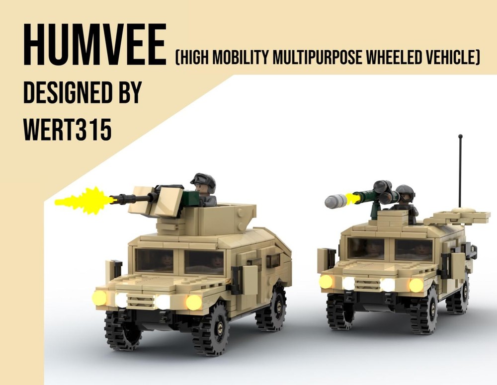 Lego Humvee (High Mobility Multipurpose Wheeled Vehicle)