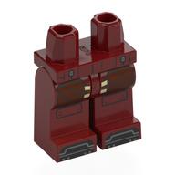 Lego Hips and Dark Red Legs with Print / Dark Red