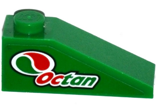 Lego Slope 33 3 x 1 with Octan Logo Pattern Model Left Side (Sticker) - Set 60115