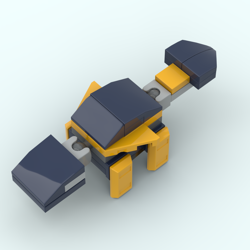 Lego mini ankylosaurus from LEGO Marvel set 76202: Wolverine Mech armor
