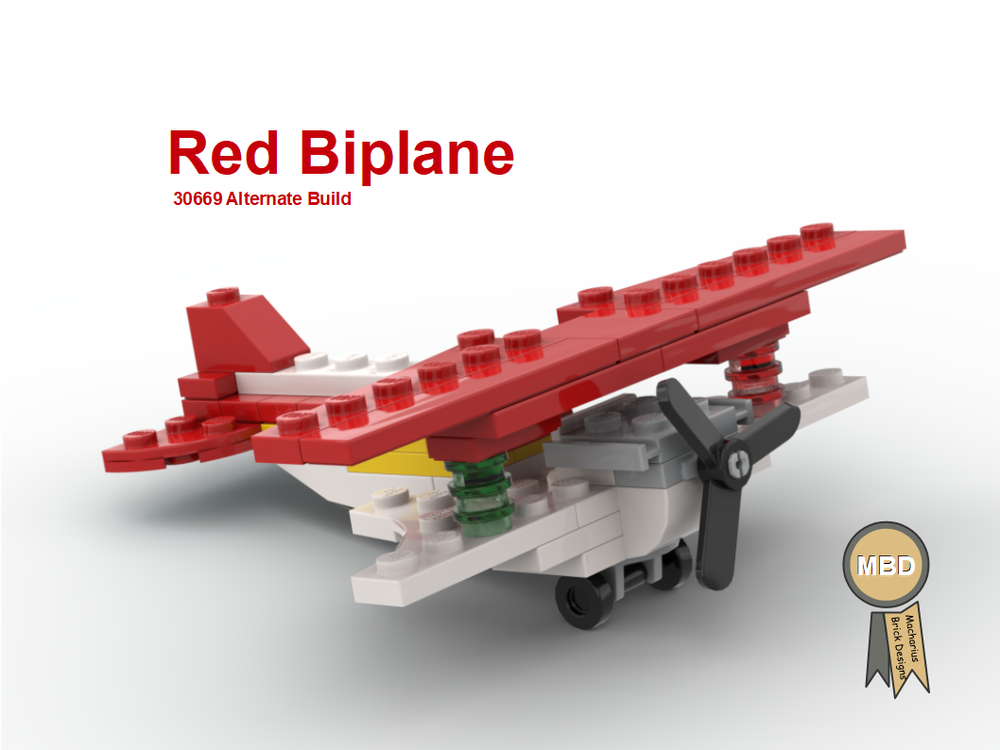 Lego 30669 Red Biplane