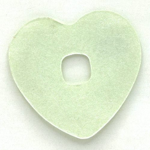 Lego Clikits Icon Accent, Heart 3 7/8 x 3 7/8 / Light Green