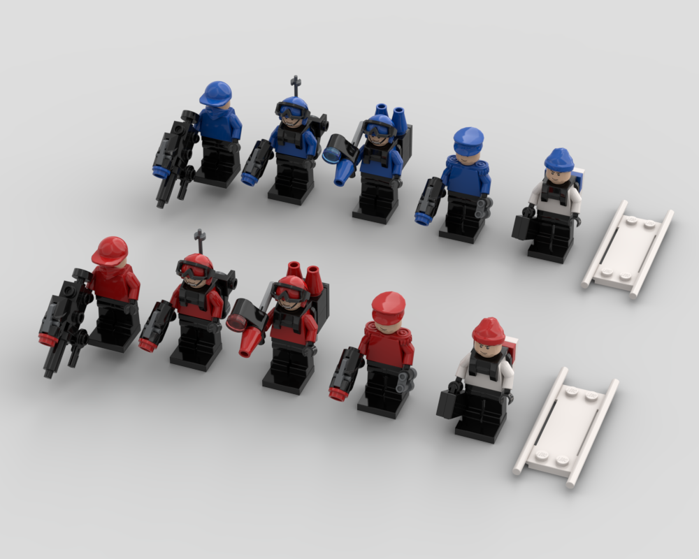 Lego Red Vs Blue Soldier Pack
