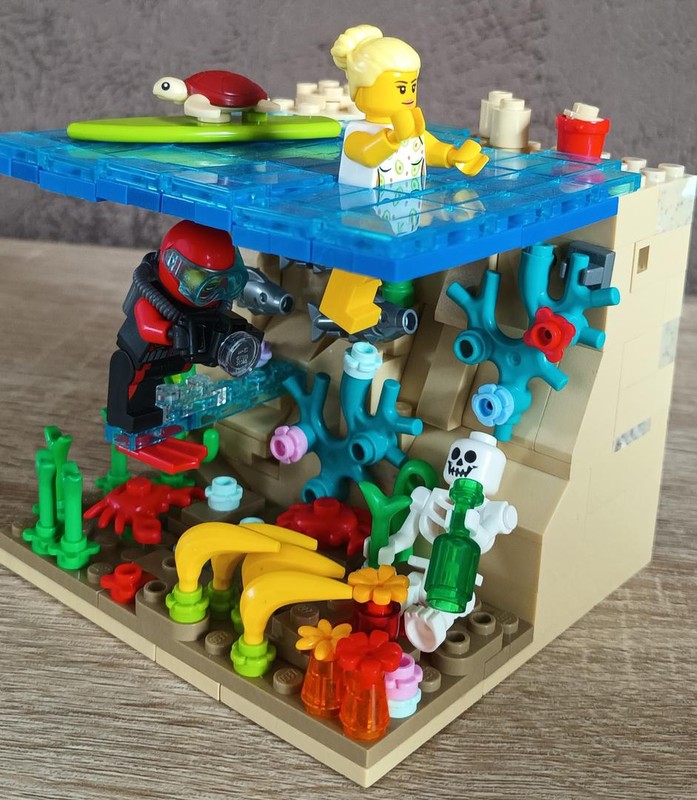 Lego the underwater scene