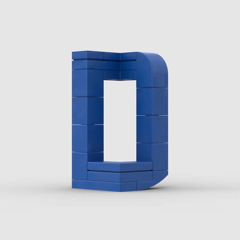 Lego 3D Letter D 3x3x5