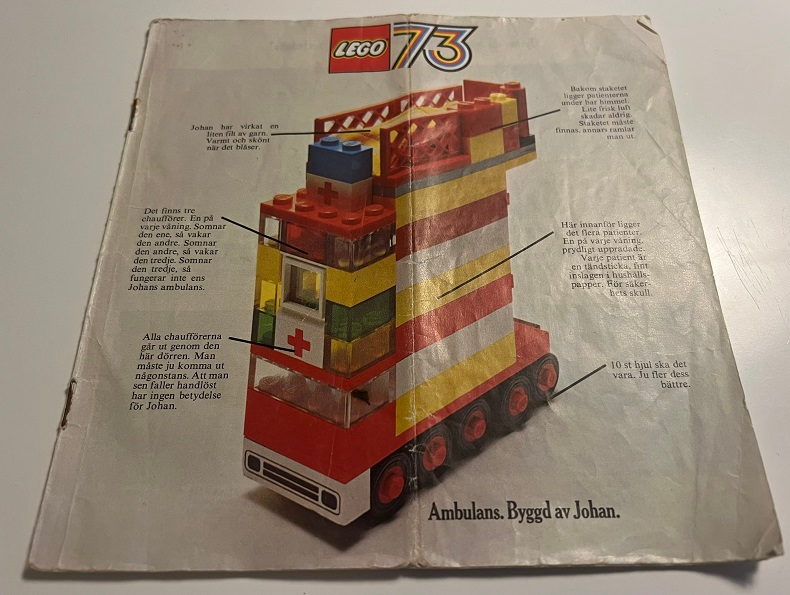 Lego 1973 Large Swedish (97520-Sv)