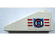 Lego Slope 33 3 x 1 with Coast Guard Pattern on Left Side (Sticker) - Set 6338 / White
