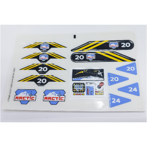 Lego Sticker Sheet for Set 6520-1 / [No Color/Any Color]
