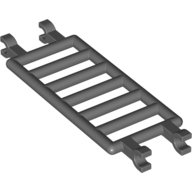 Lego Bar 7 x 3 [4 Clips] / Dark Bluish Gray