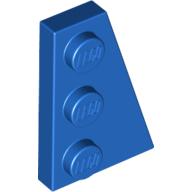 Lego Wedge Plate 3 x 2 Right / Blue