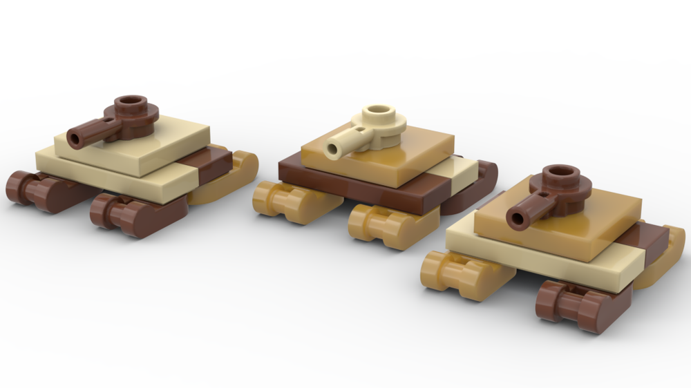 Lego Nano Tanks (Camoflaged)