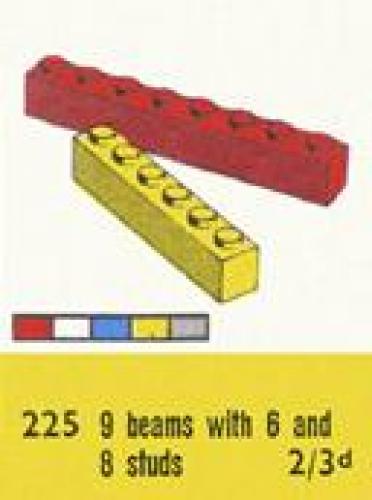 Lego 1 x 6 and 1 x 8 Bricks