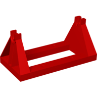 Lego Duplo Train Tipper Holder 4 x 8 (Skip Holder) / Red
