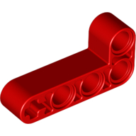 Lego Technic Beam 2 x 4 L-Shape Thick / Red