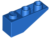 Lego Slope, Inverted 33 3 x 1 / Blue
