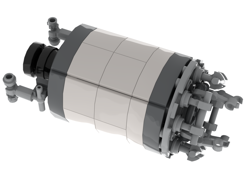 Lego Blok D2 soviet lunar crasher stage 1:110 (A Sound of Thunder)