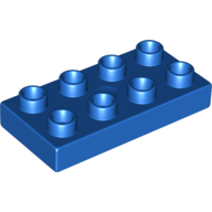 Lego Duplo Plate 2 x 4 / Blue