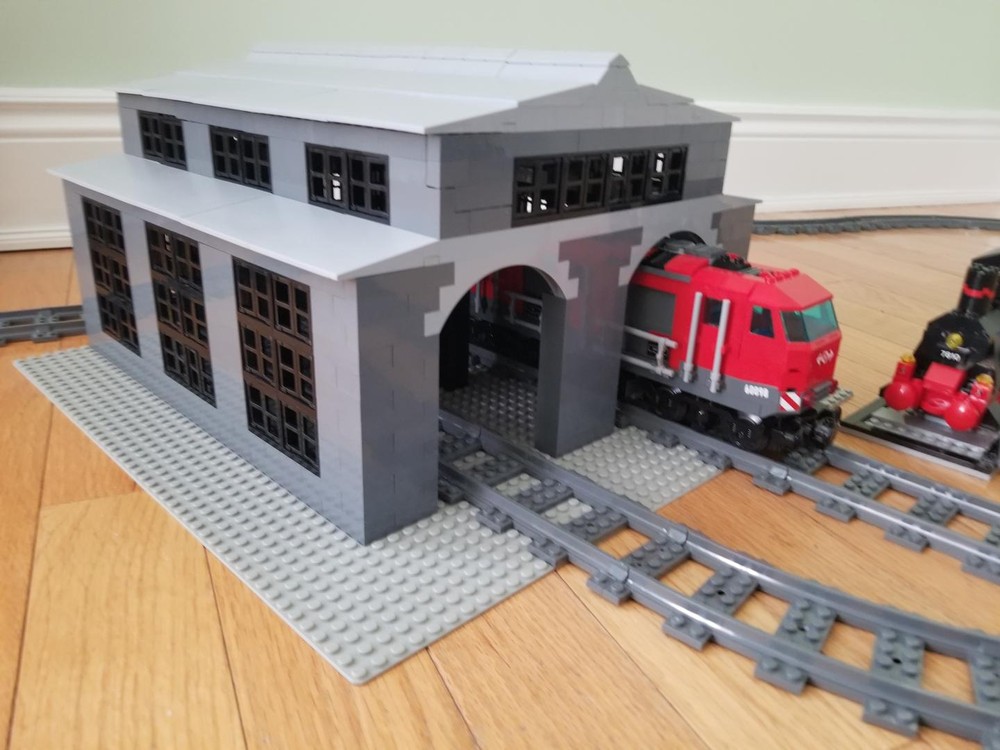 Lego Train Repair Shop