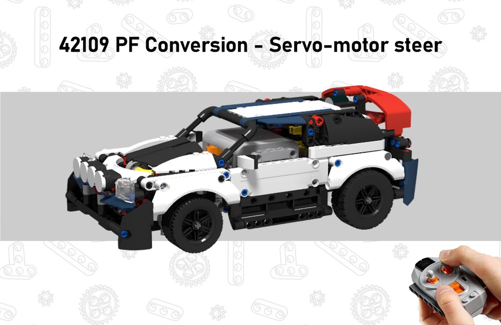 Lego 42109 PF Conversion (Servo-motor steer)