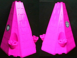 Lego Tower Roof 6 x 8 x 9 with Snowflake Pattern on Both Sides (Stickers) - Set 7581