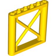 Lego Support 1 x 6 x 5 Girder Rectangular / Yellow