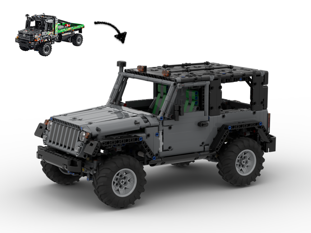 Lego 42129 C model - Jeep Wrangler