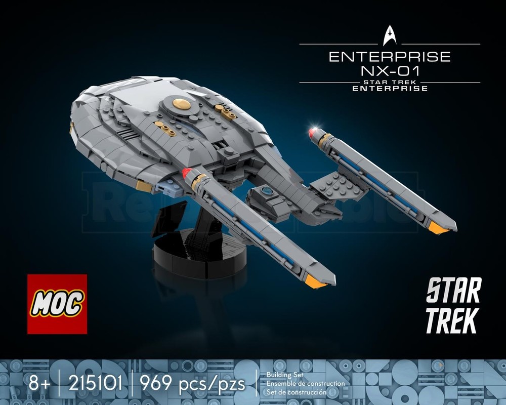 Lego Enterprise (NX-01) Midi Scale — Star Trek: Enterprise