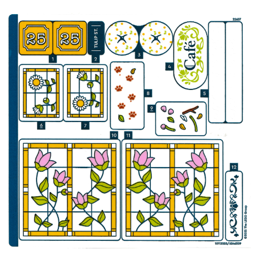 Lego Sticker Sheet for Set 42671-1