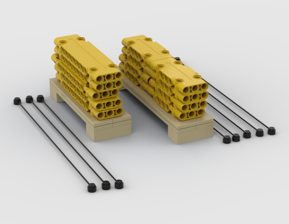 Lego Doka Platten auf Palette / Doka plates on pallet