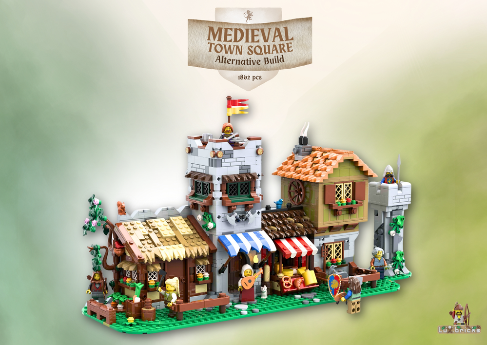 Lego Medieval Town Square - Alternate Build