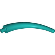 Lego Animal Body Part / Plant, Tail / Claw / Horn / Branch / Tentacle, End Section / Dark Turquoise