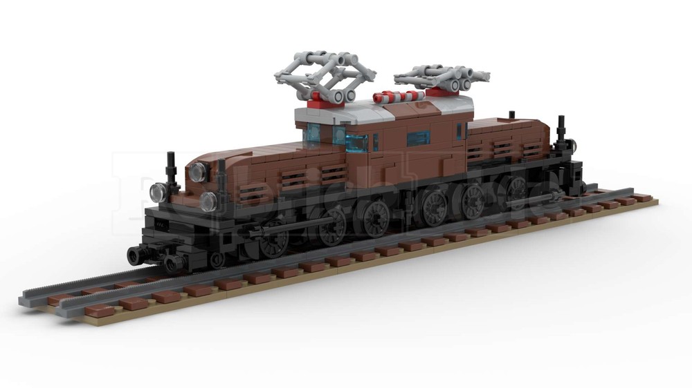 Lego Swiss Crocodile for 4 stud wide track