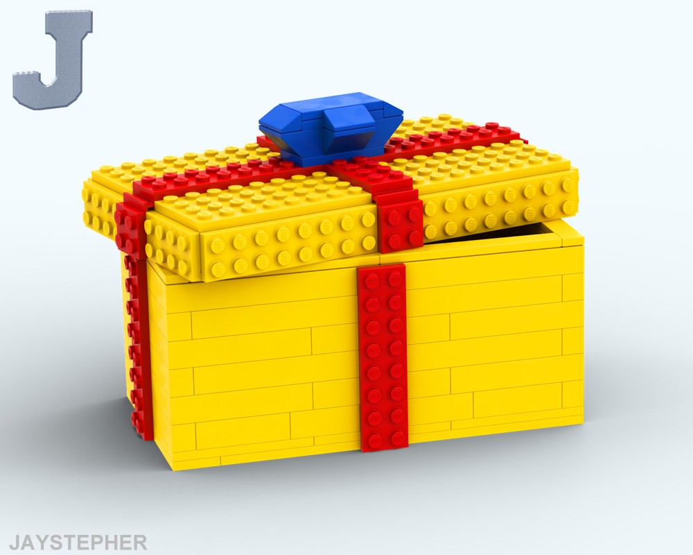 Lego Birthday Holiday Gift Box With Ribbon