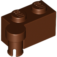 Lego Hinge Brick 1 x 4 [Upper] / Reddish Brown