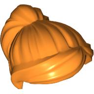 Lego Hair Ponytail and Swept Sideways Fringe / Orange