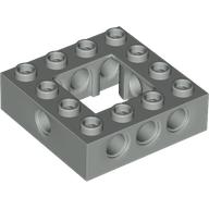 Lego Technic Brick 4 x 4 with 2 x 2 Opening / Light Gray