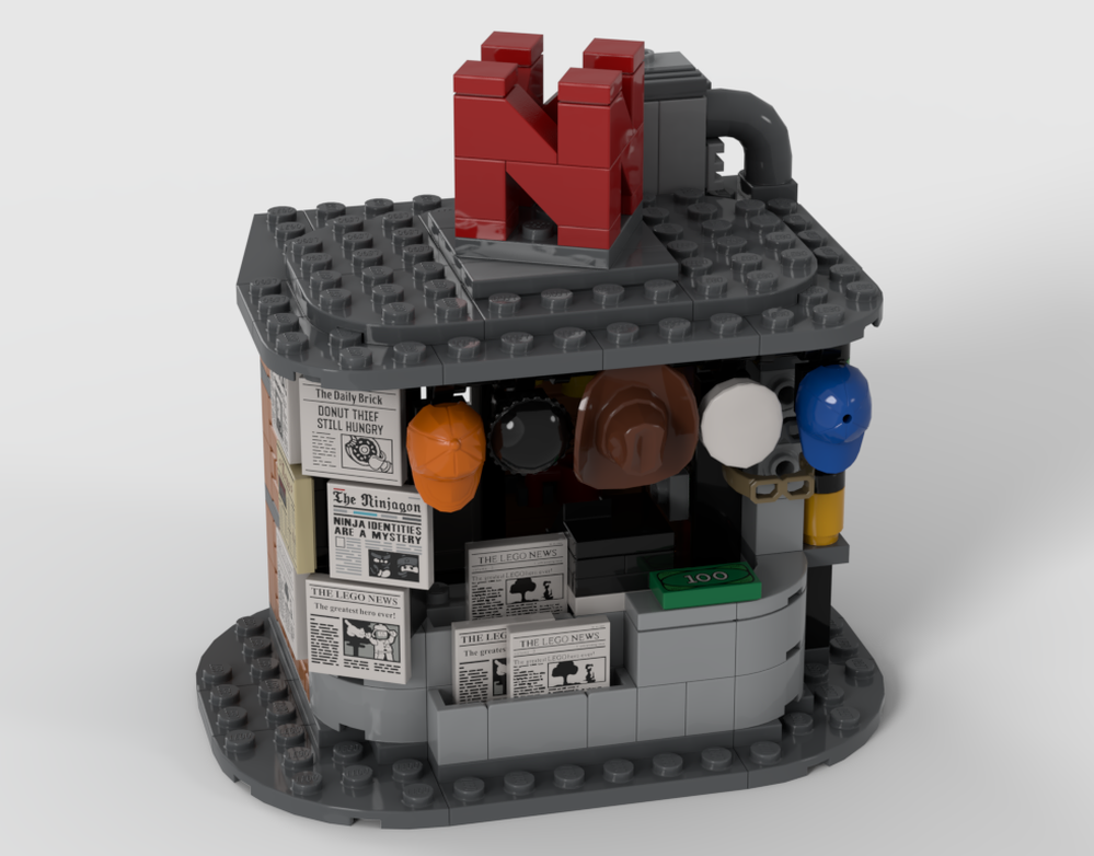 Lego Newspaper Stand