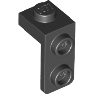 Lego Bracket 1 x 1 - 1 x 2 / Black