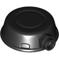 Lego Helmet, Disk Shape with Stud on Front / Black